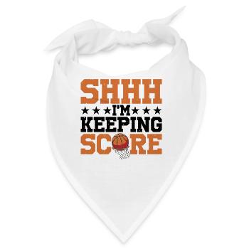 Shhh, I'm Keeping Score 22 - Bandana - Weiß - Vorne