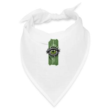 Blick in der Entwicklung: Reptilienauge - Bandana - Weiß - Vorne