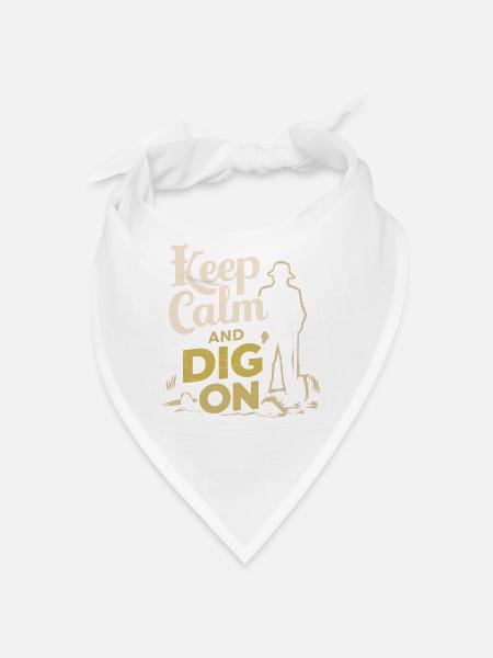 Archaeology Archaeologist Historical Exploration - Bandana - white