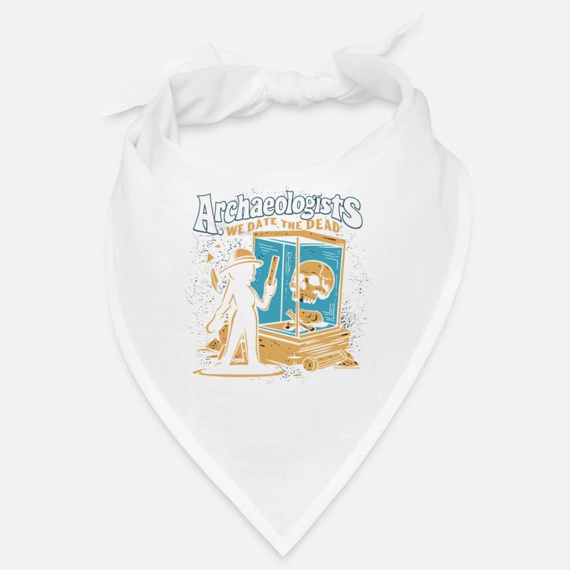 Archaeology Archaeologist Historical Exploration - Bandana - white