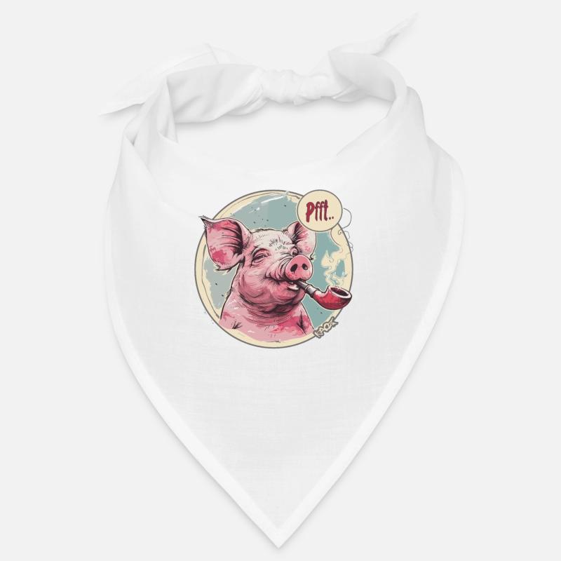 Relaxed, cool pig and whistle Bandana