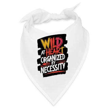 Wild im Herzen Organisation T-Shirt - Bandana - Weiß - Vorne
