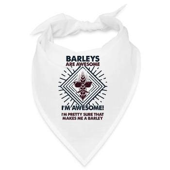 Barleys Sind Großartig - Mama Dad - Bandana - Weiß - Vorne