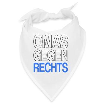 Omas gegen Rechts - Bandana - Weiß - Vorne