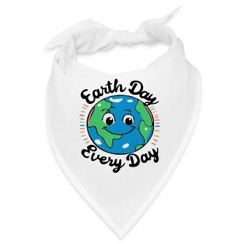 Earth Day Umweltschutz Umweltschützer Geschenkidee - Bandana - Weiß - Vorne