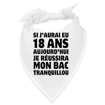 Bachelor, Abitur, Bachelor, Diplom - Bandana - Weiß - Vorne