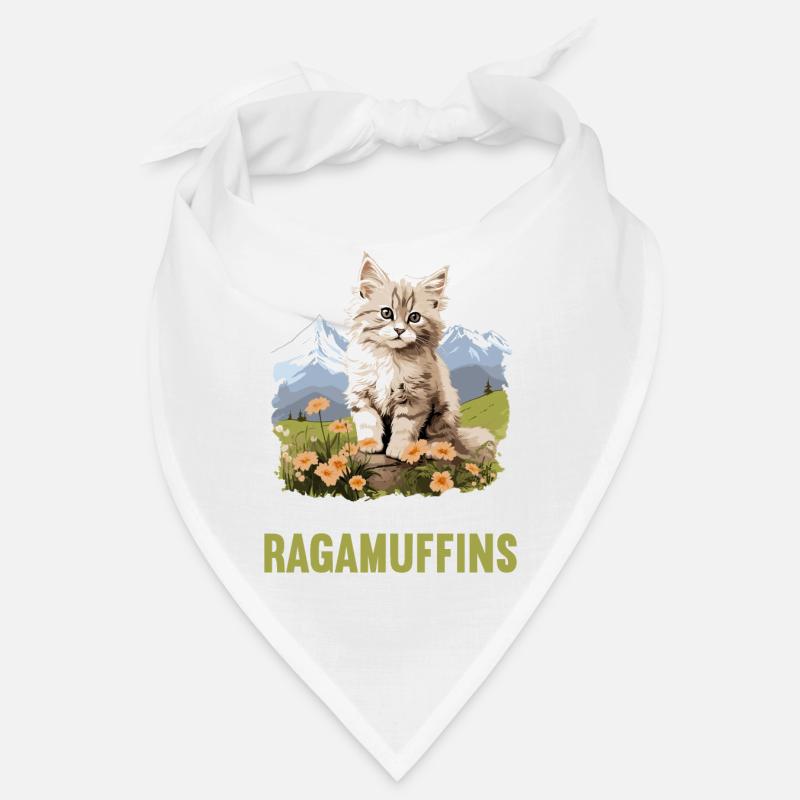 Ragamuffin Kätzchen Ragamuffin Katze Bandana