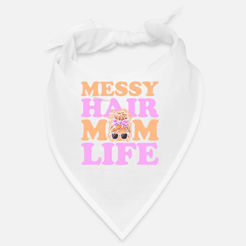 Mama Mutter Unordentliches Brötchen Mutterleben Bandana