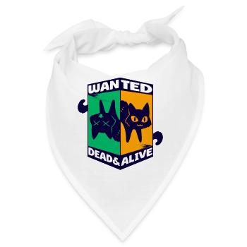 Physik Quanten Nerd Dead Alive Schrödingers Katze - Bandana - Weiß - Vorne