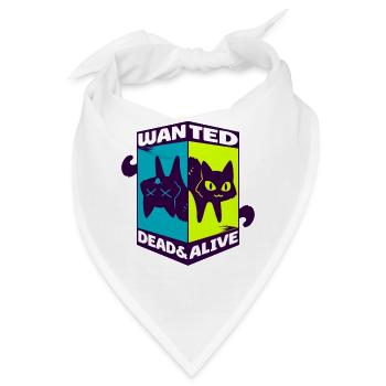 Physik Quanten Nerd Dead Alive Schrödingers Katze - Bandana - Weiß - Vorne