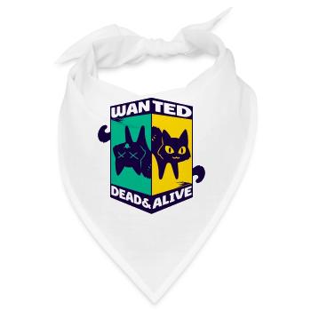 Physik Quanten Nerd Dead Alive Schrödingers Katze - Bandana - Weiß - Vorne