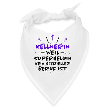 Kellnerin Spruch Beruf Lustiges Kellnerin Geschenk - Bandana - Weiß - Vorne