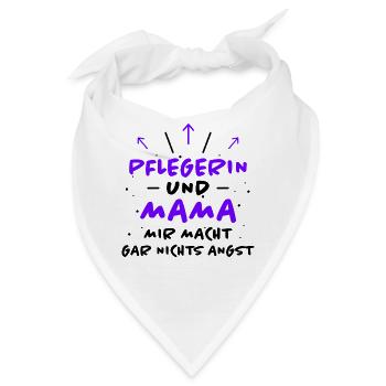 Pflegerin Spruch Pflegekraft Pflegerin Geschenk - Bandana - Weiß - Vorne