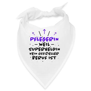 Pflegerin Spruch Pflegekraft Pflegerin Geschenk - Bandana - Weiß - Vorne