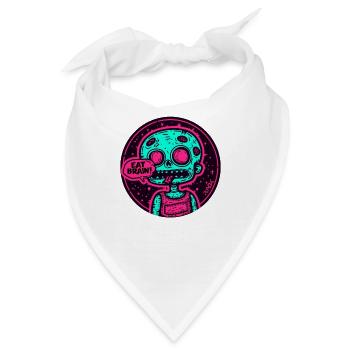 Cooler Zombie will Gehirne essen - Bandana - Weiß - Vorne