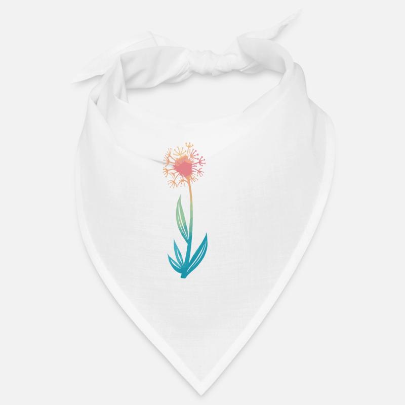 Fleur, Nature, Botanique - Bandana - blanc