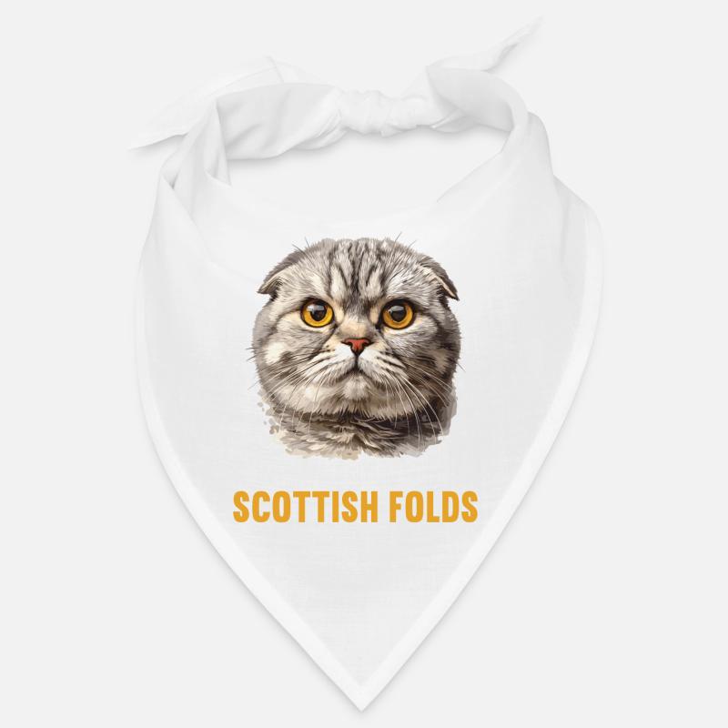 Scottish Fold Kätzchen Scottish Fold Katze Bandana