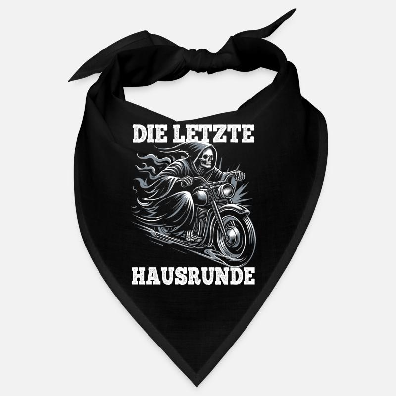 Skeleton Biker The Last House Lap Motorcycle Fan Bandana