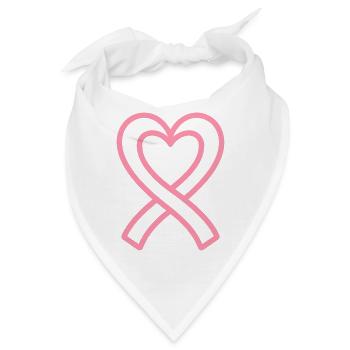 Aufklärung über Brustkrebs - Bandana - Weiß - Vorne