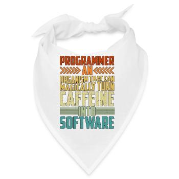Organism That Can Turn Caffeine Into Software 2 - Bandana - Weiß - Vorne