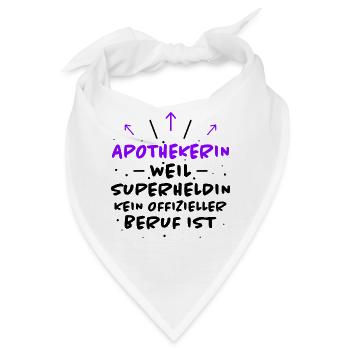 Apothekerin Spruch Apotheke Apothekerin Geschenk - Bandana - Weiß - Vorne