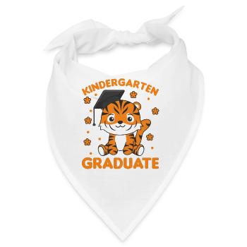Kids Kindergarten graduate Tiger Graduation - Bandana - Weiß - Vorne