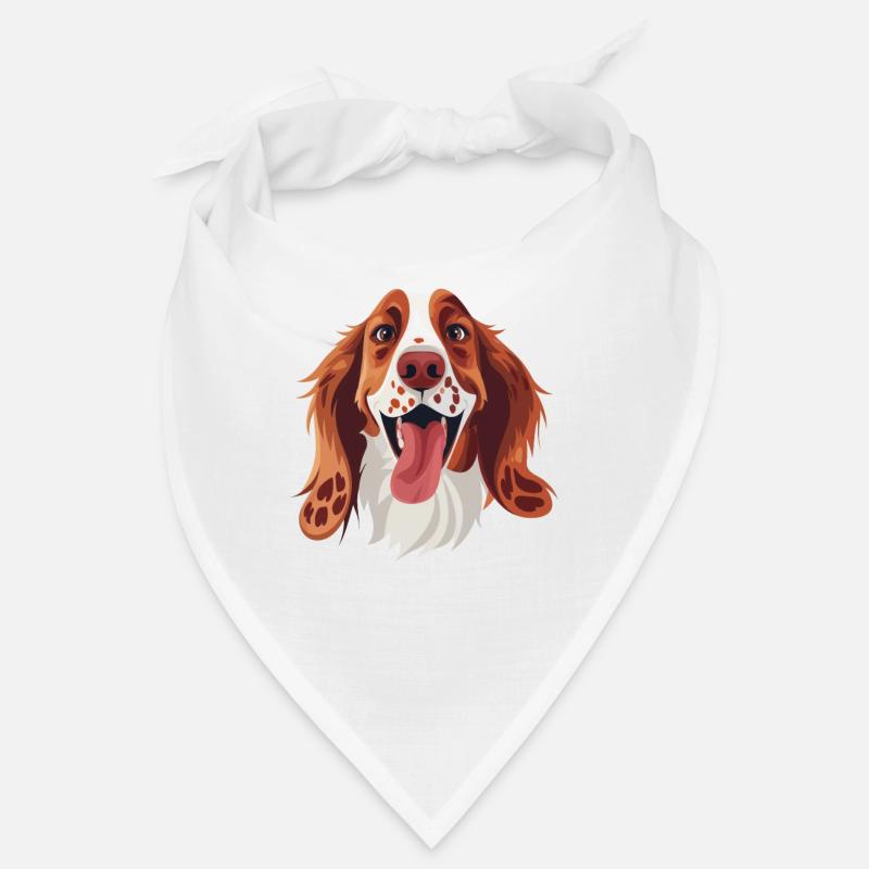 English Setter only on white --- | Cartoon Artwork Bandana