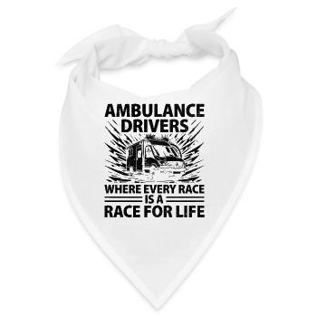 Ambulanzfahrer, bei denen jedes Rennen ein Rennen für L ist - Bandana - Weiß - Vorne