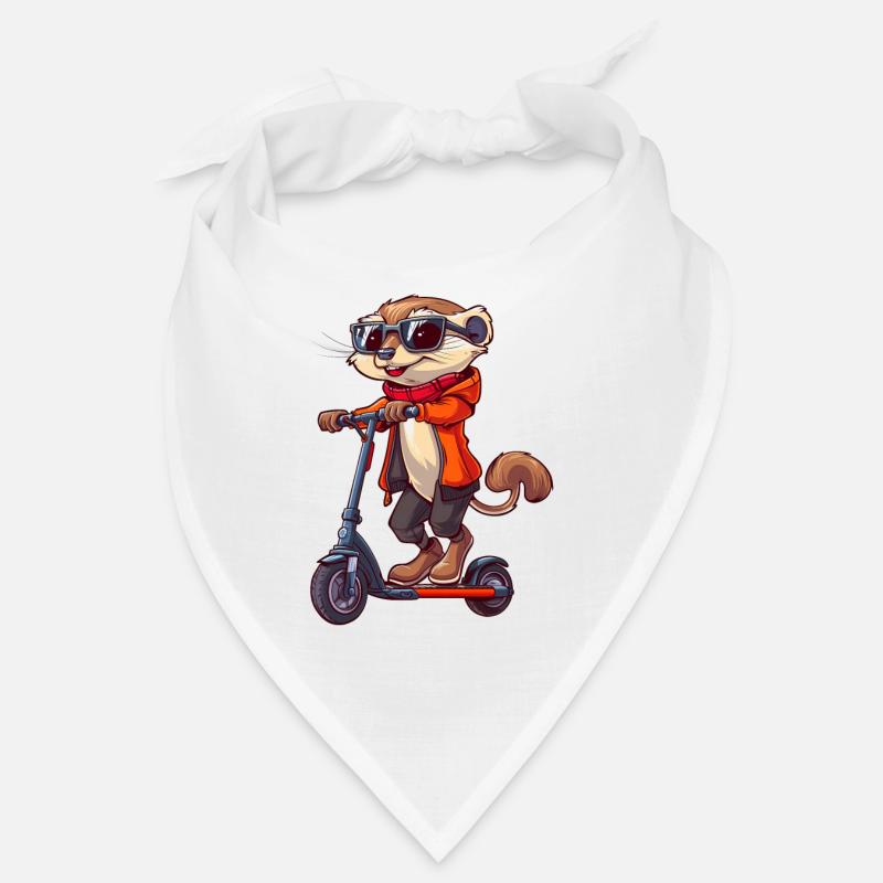 Erdmännchen Roller - Bandana - Weiß