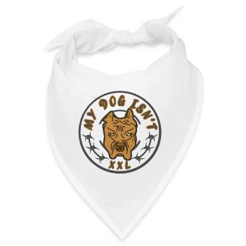 Hunde Sarkasmus weise Sprüche - Bandana - Weiß - Vorne