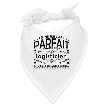 Logistiker-Geschenk Logistiker, der echte Logistiker - Bandana - Weiß - Vorne
