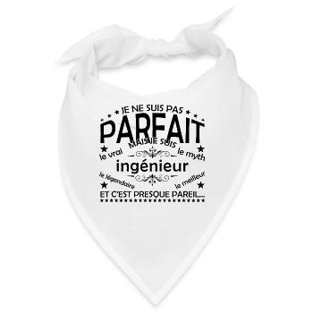 Ingenieur Geschenk Ingenieur Der echte Ingenieur - Bandana - Weiß - Vorne