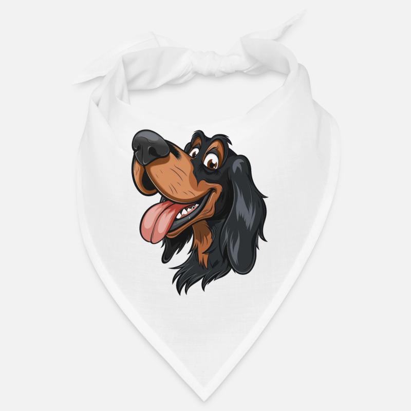 Gordon Setter | Setter écossais | Caricature Bandana