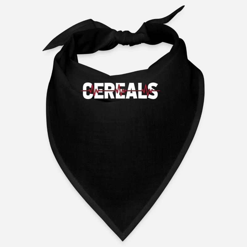 Breakfast Cereal Cereal ECG Heartbeat Bandana