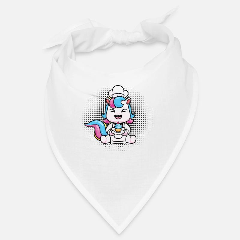 Cupcake - Bandana - Weiß