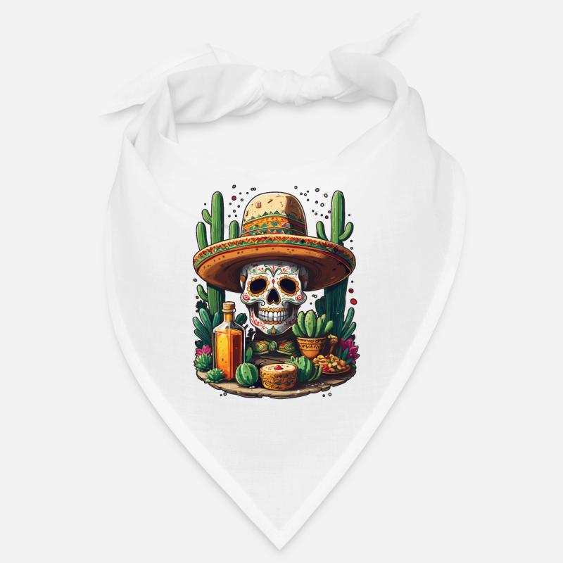 Tequila Drink Skull Cinco De Mayo Mexiko Feiern Bandana