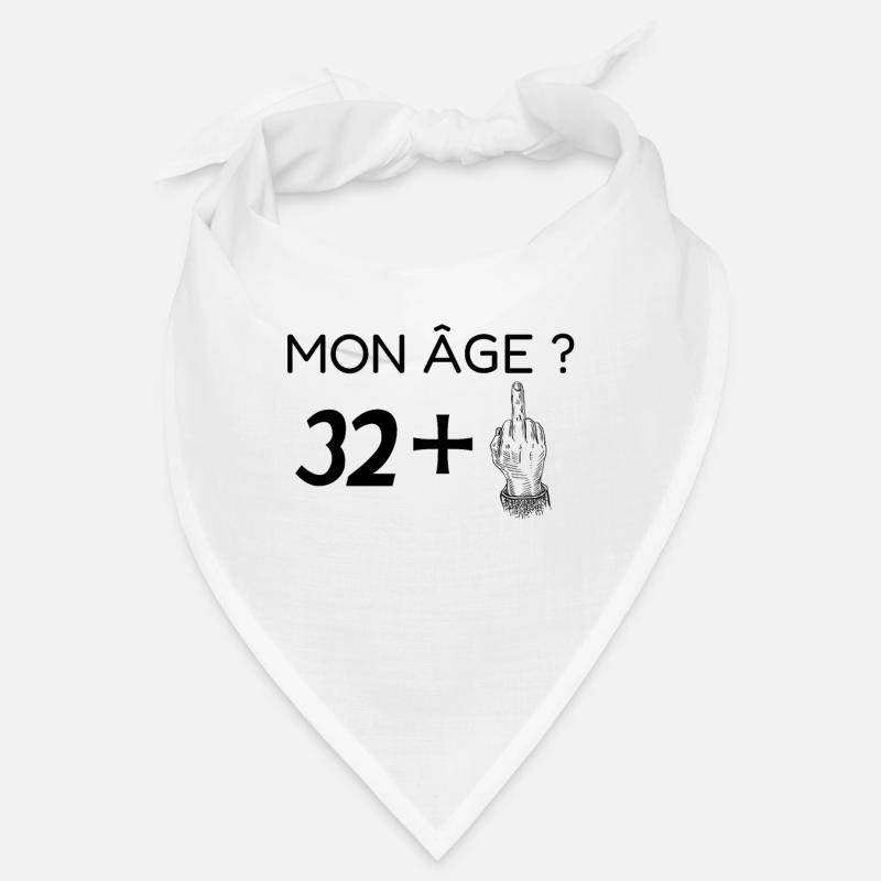 mon âge 33 - Bandana - blanc