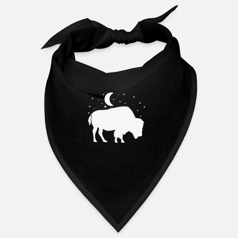 Bison au clair de lune Bandana