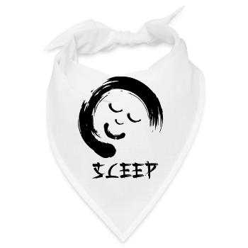 Enzo zen smiley Ensie Schlaf - Bandana - Weiß - Vorne