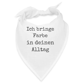 Ich Bringe Farbe Maler Papa Lackierer - Bandana - Weiß - Vorne