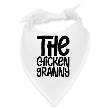 The Chicken Granny - Bandana - Weiß - Vorne