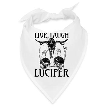 Live Love Luzifer Goth Festival Death Metal - Bandana - Weiß - Vorne