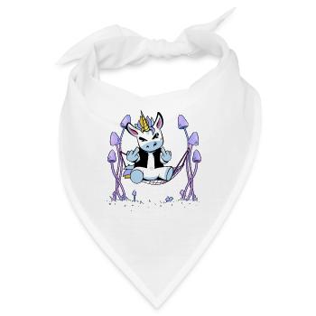 Einhörner Einhorn Hängematte - Bandana - Weiß - Vorne