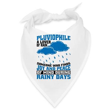 Pluviophile, A Lover Of Rain 5 - Bandana - Weiß - Vorne