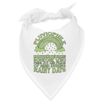 Pluviophile, A Lover Of Rain 6 - Bandana - Weiß - Vorne