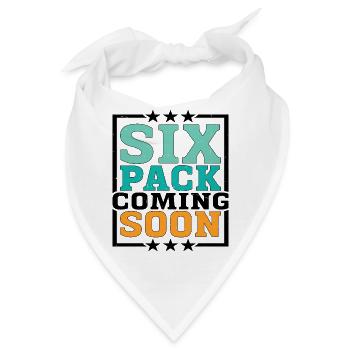 Six Pack Coming Soon 50 - Bandana - Weiß - Vorne