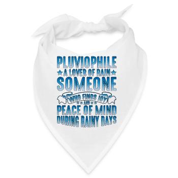 Pluviophile, A Lover Of Rain 7 - Bandana - Weiß - Vorne