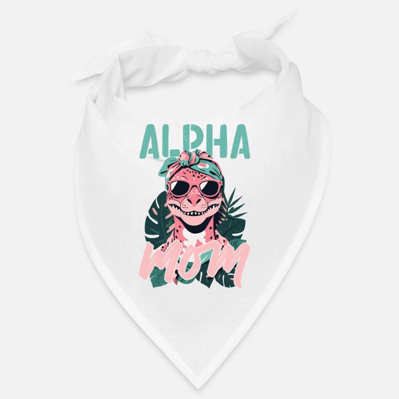 Alpha Mom Funny Dinosaur Mom Cool Dinos Bandana