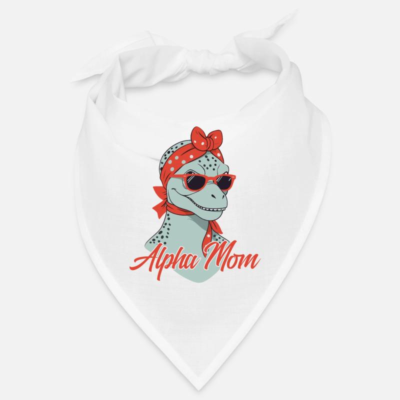 Alpha Mom Lustige Dinosaurier Mutter Cool Saurier Bandana