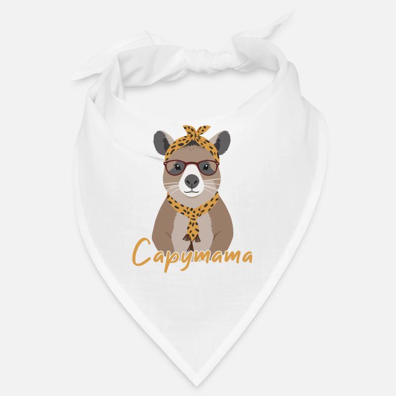 Capymama Lustige Capybara Mutter Wasserschwein Bandana